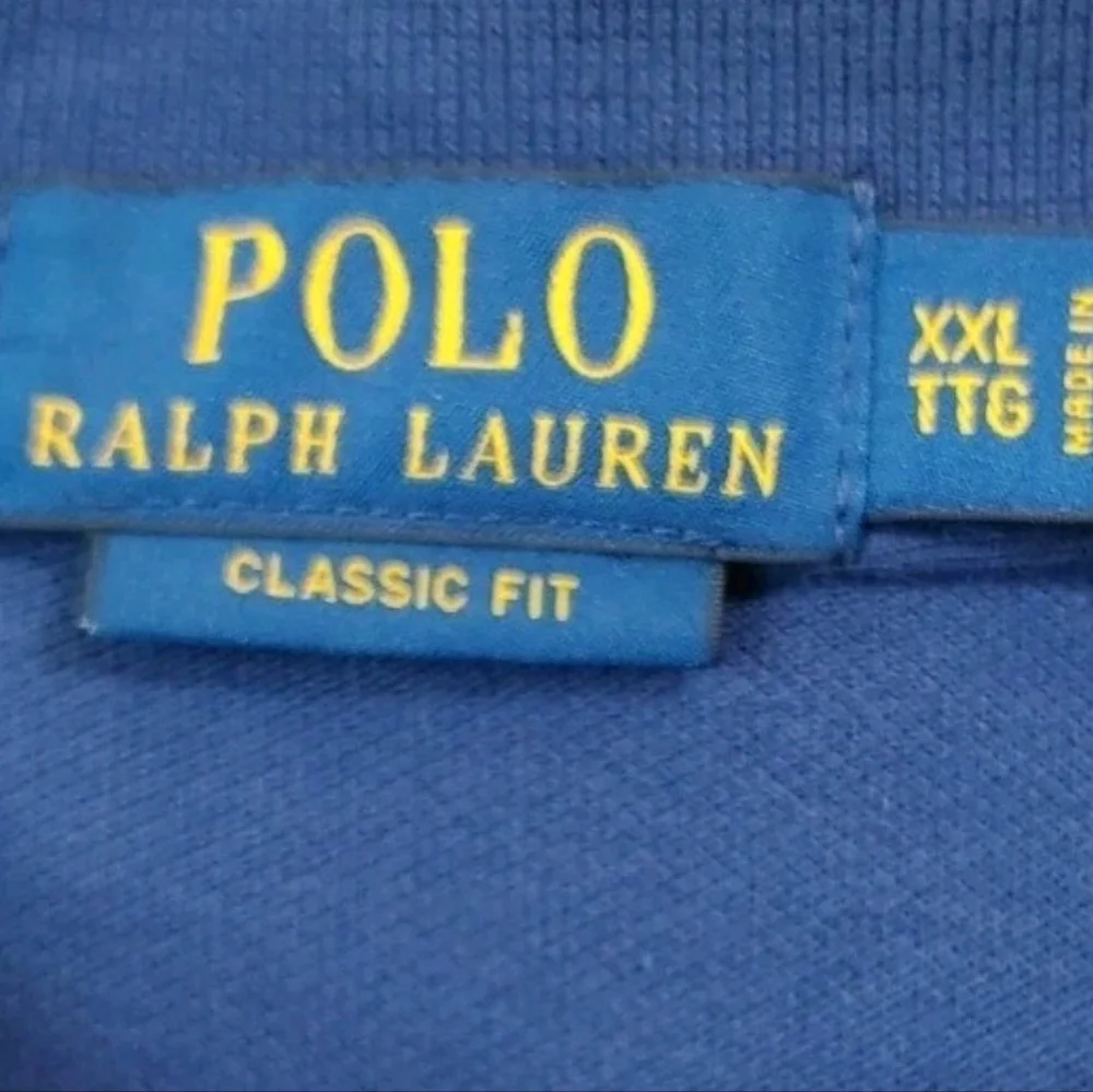Polo Ralph Lauren Rugby Polo Shirt Men XXL Big Pony 90s Colorblock Green Preppy
